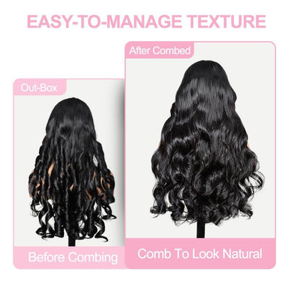 $179 26Inch 180% Density Body Wave Lace Frontal Wig Upgrade Invisi Drawstring Glueless Wigs Flash Sale