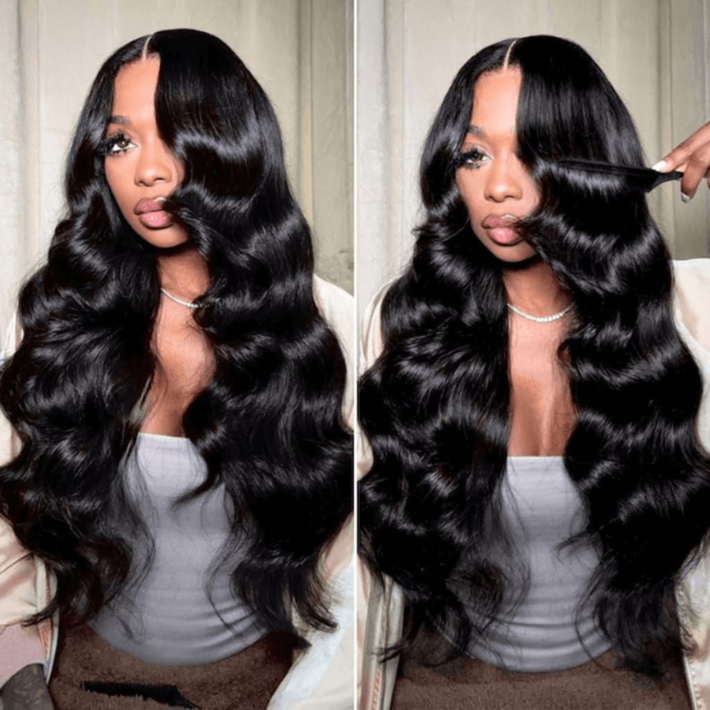 $179 26Inch 180% Density Body Wave Lace Frontal Wig Upgrade Invisi Drawstring Glueless Wigs Flash Sale