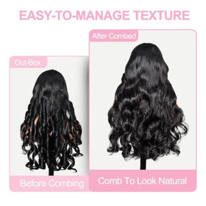 $179 26Inch 180% Density Body Wave Lace Frontal Wig Upgrade Invisi Drawstring Glueless Wigs Flash Sale
