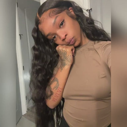 $179 26Inch 180% Density Body Wave Lace Frontal Wig Upgrade Invisi Drawstring Glueless Wigs Flash Sale